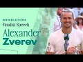 Alexander Zverev Finalist Speech 2026 Wimbledon