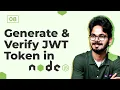 Generate Verify JWT Token in Node JS In Hindi