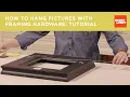 How to Hang Pictures with Framing Hardware Tutorial Hobby Lobby