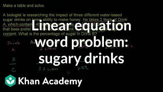 Download Mixture problems 3 | Linear equations | Algebra I | Khan Academy MP3