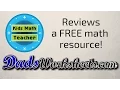 Kids Math Teacher Reviews DadsWorksheets com - A free resource