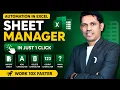 How to Import Multiple Worksheets into One Workbook Automatically
