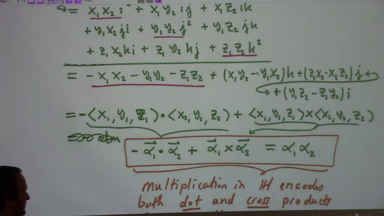 Abstract Algebra: quaternions and 4 square identity, Kronecker Thm, 12-1-17