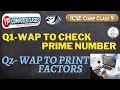 Prime Number Program in Java Factors of a Number in Java YP Computer Classes