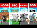 Download Lagu Minecraft NOOB vs PRO vs HACKER vs GOD: FUTURISTIC MODERN ZOO BUILD CHALLENGE - Animation