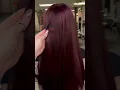 Download Lagu Burgundy color on Naturally BLACK hair😱 #red #hairtransformation