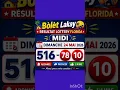 RESULTAT LOTTERY Florida 1h30 AUJOURD HUI DIMANCHE 24 MAI 2026