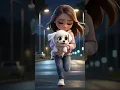 Download Lagu Rescued White Puppy \u0026 Caring Girl –Emotional Cartoon Adventure Full of Love#dogstory#doglove#cutedog