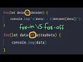 Javascript For-off and For-in Loops In 6 Minutes