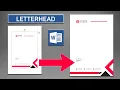 How to Insert Image Letterhead in word document