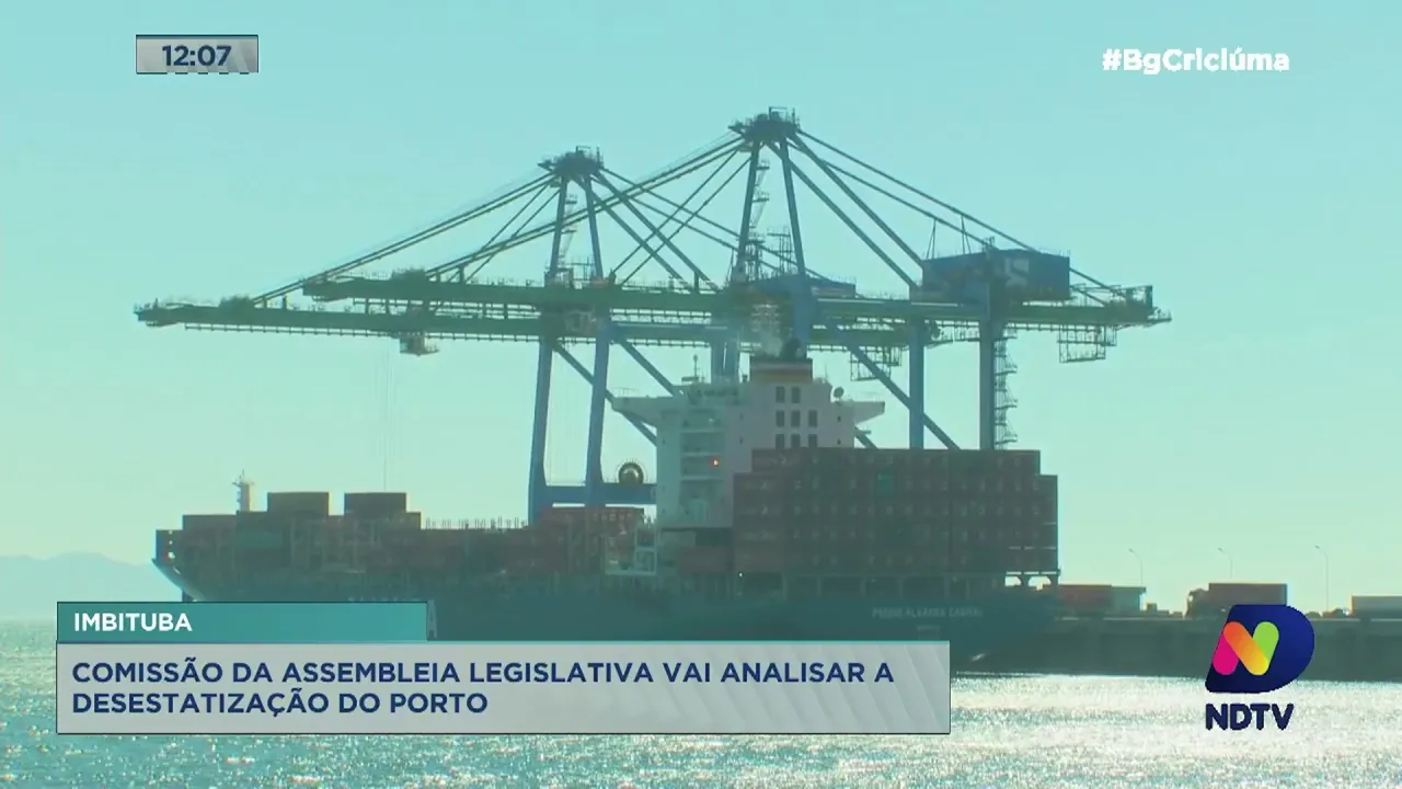 Comissão da Assembleia Legislativa vai analisar a desestatização do porto de Imbituba