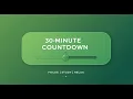 30 Minutes Countdown Timer with Progress Bar Relaxing End Chime