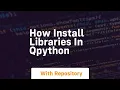 how install libraries in qpython