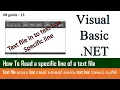 VB Guide 13 - How To import a specific line from a text file