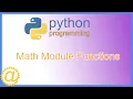 Python Math Module Functions - Programming Examples Tutorial