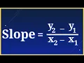 How To Find The Slope from Two Points y2-y1 x2-x1 Formula Explained