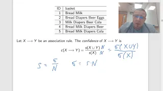 MH4510 Lecture 10 part 3 - support confidence lift