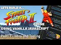 Coding a Street Fighter game JavaScript HTML Canvas Intro and Tooling Part 1