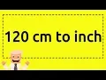 120 cm to inches