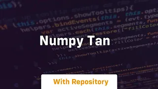 numpy tan