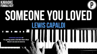 Download Lewis Capaldi - Someone You Loved Karaoke FEMALE KEY Slowed Acoustic Piano Instrumental Cover Lyrics MP3