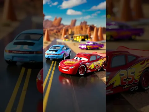 Sally Has Lightning McQueen's Full Attention in Radiator Springs! 🏎️💙 #mcqueen #carstoysmovies
