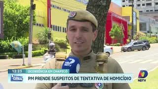 Dois suspeitos de tentativa de homicídio são presos em Chapecó