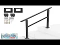 VEVOR Outdoor Handrails for Steps 220 Lbs 11 3 Lbs Weight