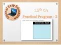 TN 12th CA practical program - 2 Student Notice Board