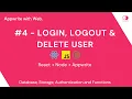 - Login Logout and Delete User Authentication