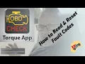 Torque App - how to reset fault codes