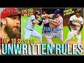 Top 10 STUPIDEST SISSIEST Unwritten Rules of Major League Baseball
