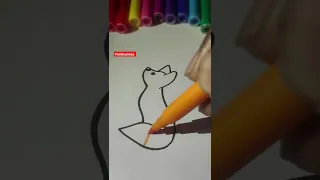 how to draw an easy fox