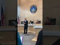 Pastor Dan Thurber gives dedication prayer for In God We Trust at Orleans County Leg chambers