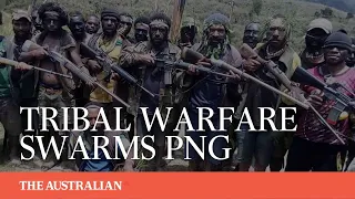 Download Shocking scenes of tribal warfare swarm Papua New Guinea MP3