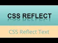 CSS Reflection Text Effect