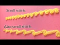 basic hand embroidery scroll stitch tutorial scroll stitch tutorial for beginners
