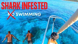 Sailing to EXUMA ISLANDS/ SHARK In Our Anchorage !  Ep 102