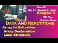 Array initialization Unit 4 10 class computer Array declaration Loop Structure