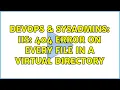 DevOps SysAdmins IIS 404 error on every file in a virtual directory 2 Solutions