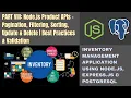 How to create api in express js Node js Product APIs pagination in node js express js