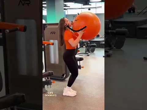 Life Doodles | A ball on the treadmill 😂 #lifedoodles #shorts #animation