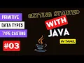 Beginner Java Course in Tamil Primitive Data Type Data Structures and Algorithm