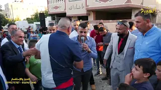 ولاد العم غالين الفنان جعفر شحادة يلقي موال لأولاد عم العريس نديم ضراغمة 