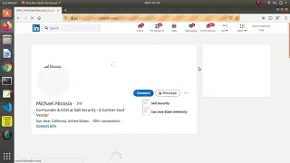 linkedIn Python selenium scraper