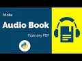 Create Your Own Book Using Python with 3 simple steps Pyttsx3 PyPDF2