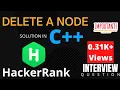 Delete a Node Linked List HackerRank Solution in C Interview Questions Mostly Asked