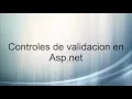 Controles de Validacion en Asp net