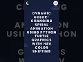 Create a Color-Changing Spiral in 60 Seconds Python Turtle Animation