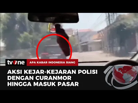 Bak Film Action, Aksi Kejar-Kejaran Polisi dan Pelaku Curanmor di Jombang Viral